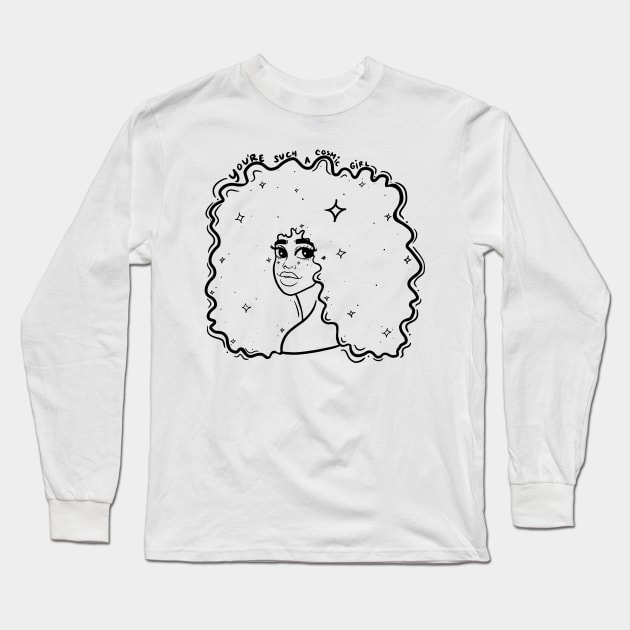 Cosmic Girl Long Sleeve T-Shirt by bananapeppersart